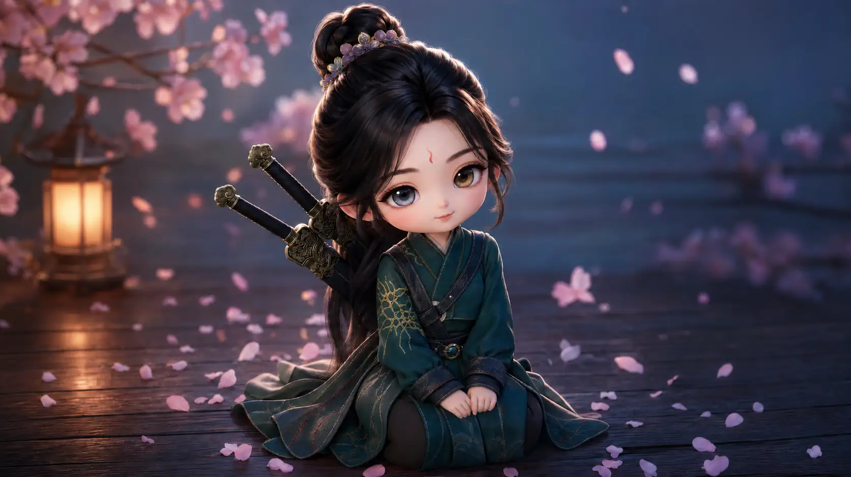 双剑侍女