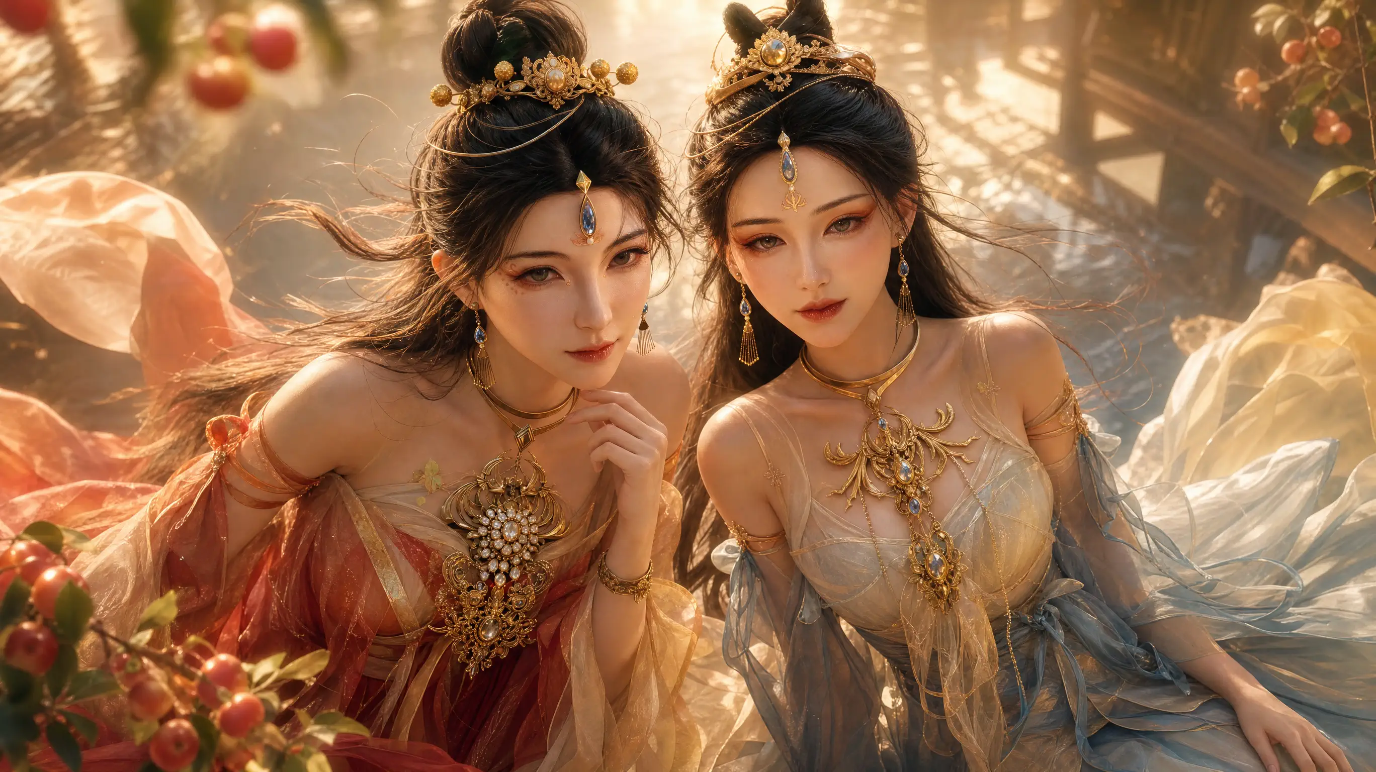 南陇侯双侍妾